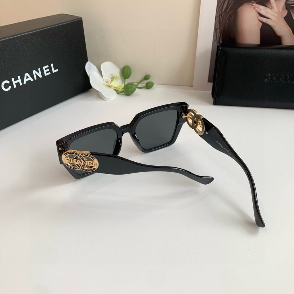 Chanel Square Black Lens Sunglasses for Men & Women - detail image 3