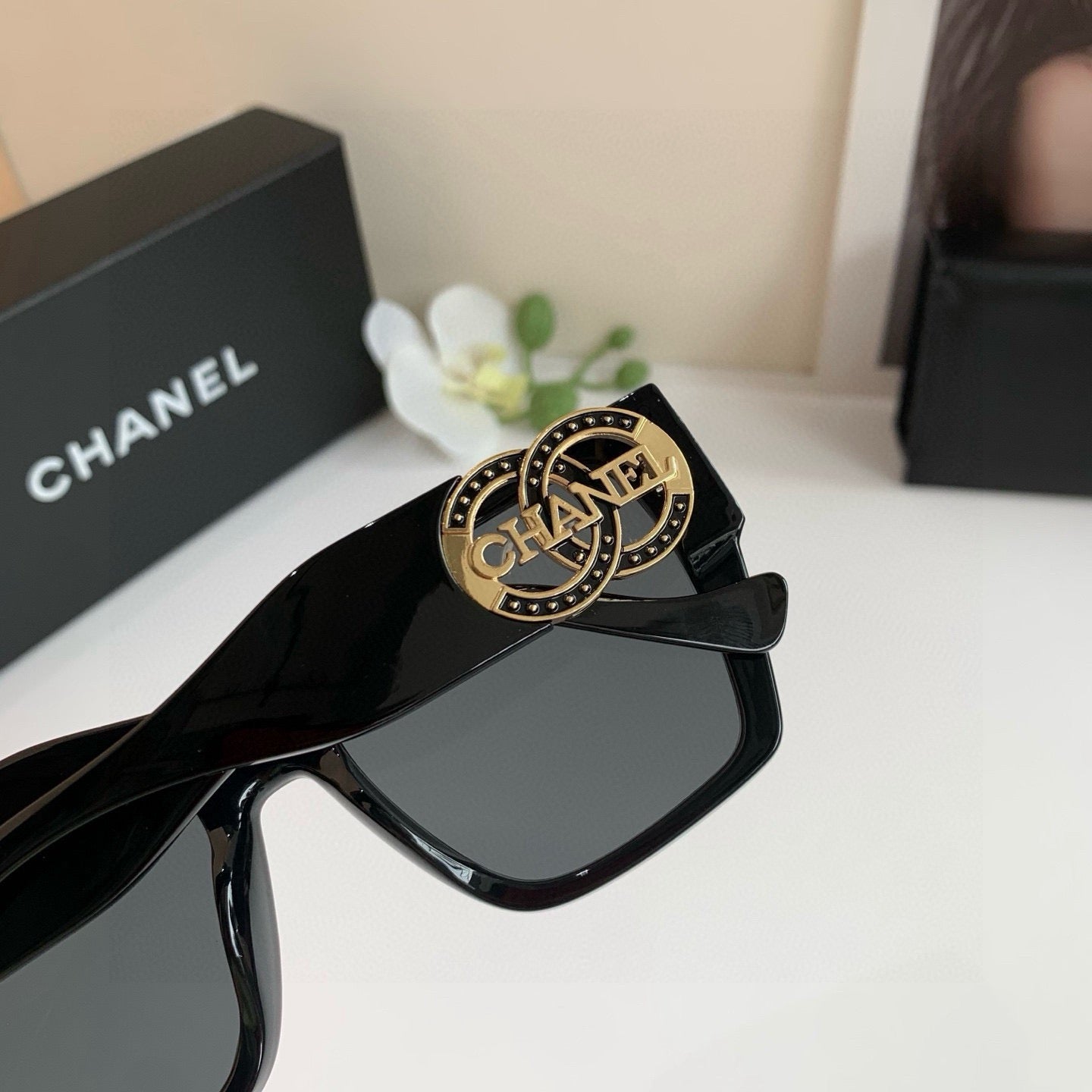 Chanel Square Black Lens Sunglasses for Men & Women