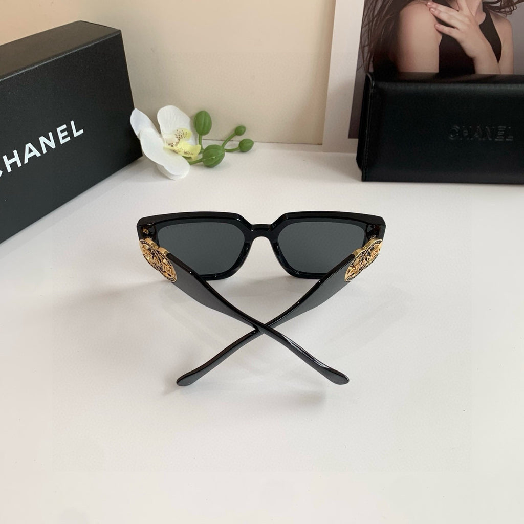 Chanel Square Black Lens Sunglasses for Men & Women - detail image 4