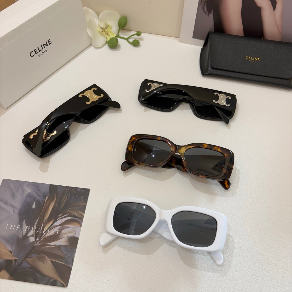 Celine Square Black Lens Sunglasses for Men & Women - 486968 - detail image 2
