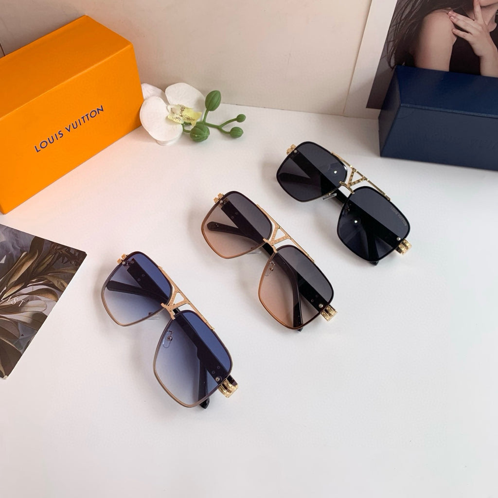 Louis Vuitton Metal Square Silver Lens Sunglasses for Men & Women - 486207 - detail image 4