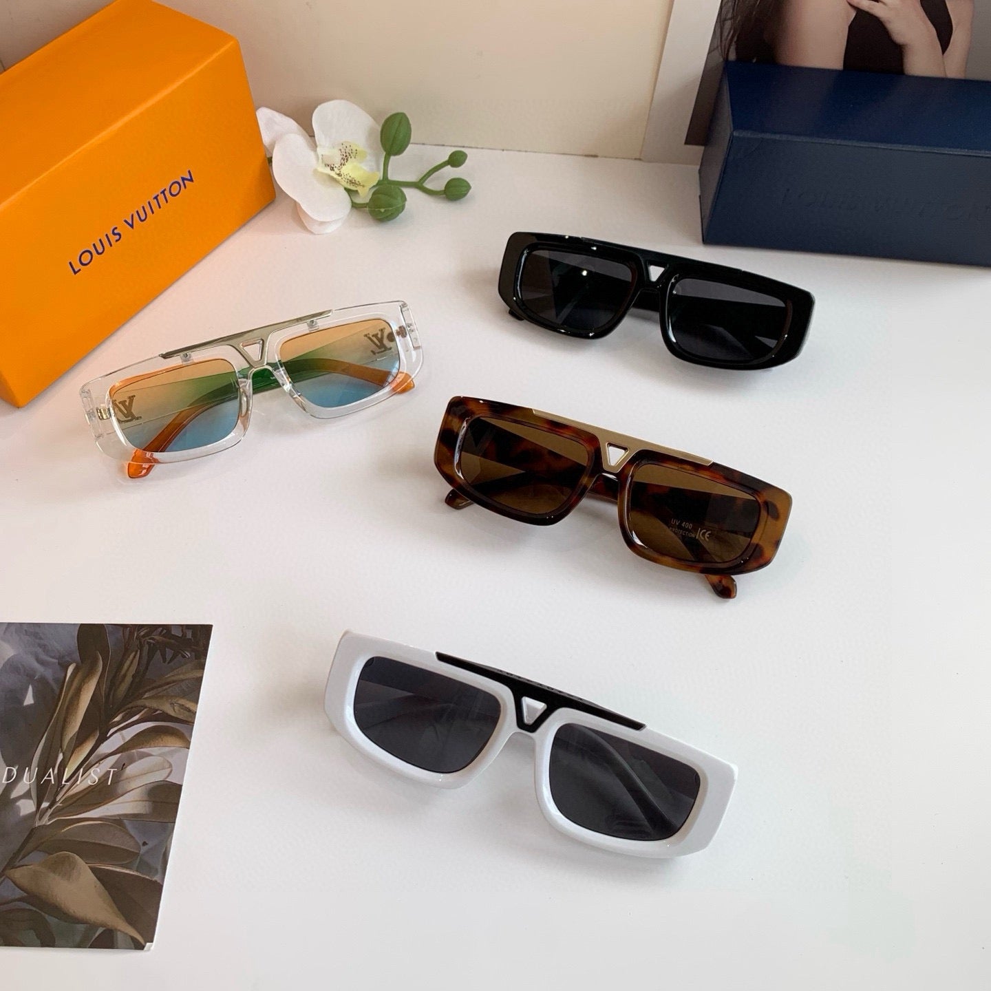Louis Vuitton Square Silver Lens Sunglasses for Men & Women - 486199 - detail image 4