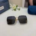 Gucci Polarized Square Black Lens Sunglasses for Men & Women - 486432