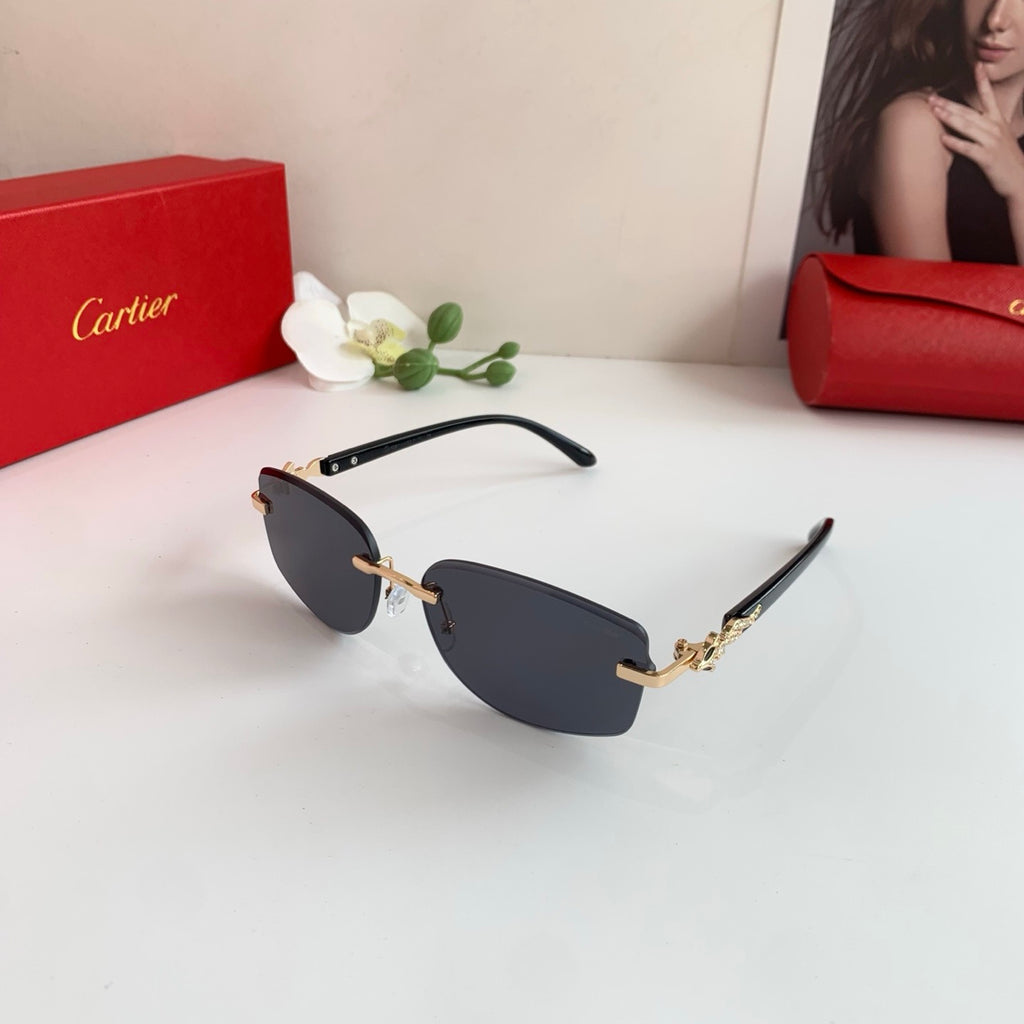 Cartier Square Black Lens Sunglasses for Men & Women - 415944 - detail image 3