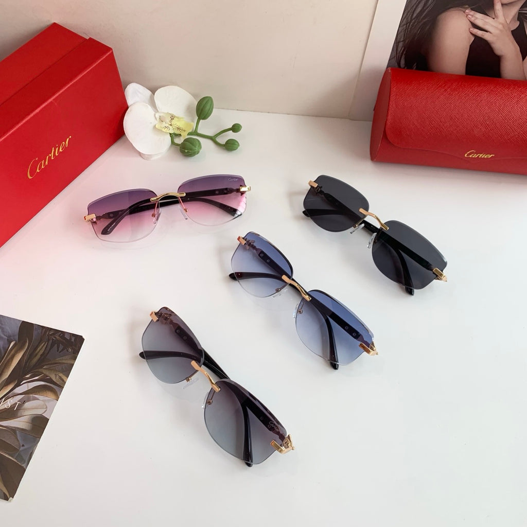 Cartier Square Black Lens Sunglasses for Men & Women - 415944 - detail image 9