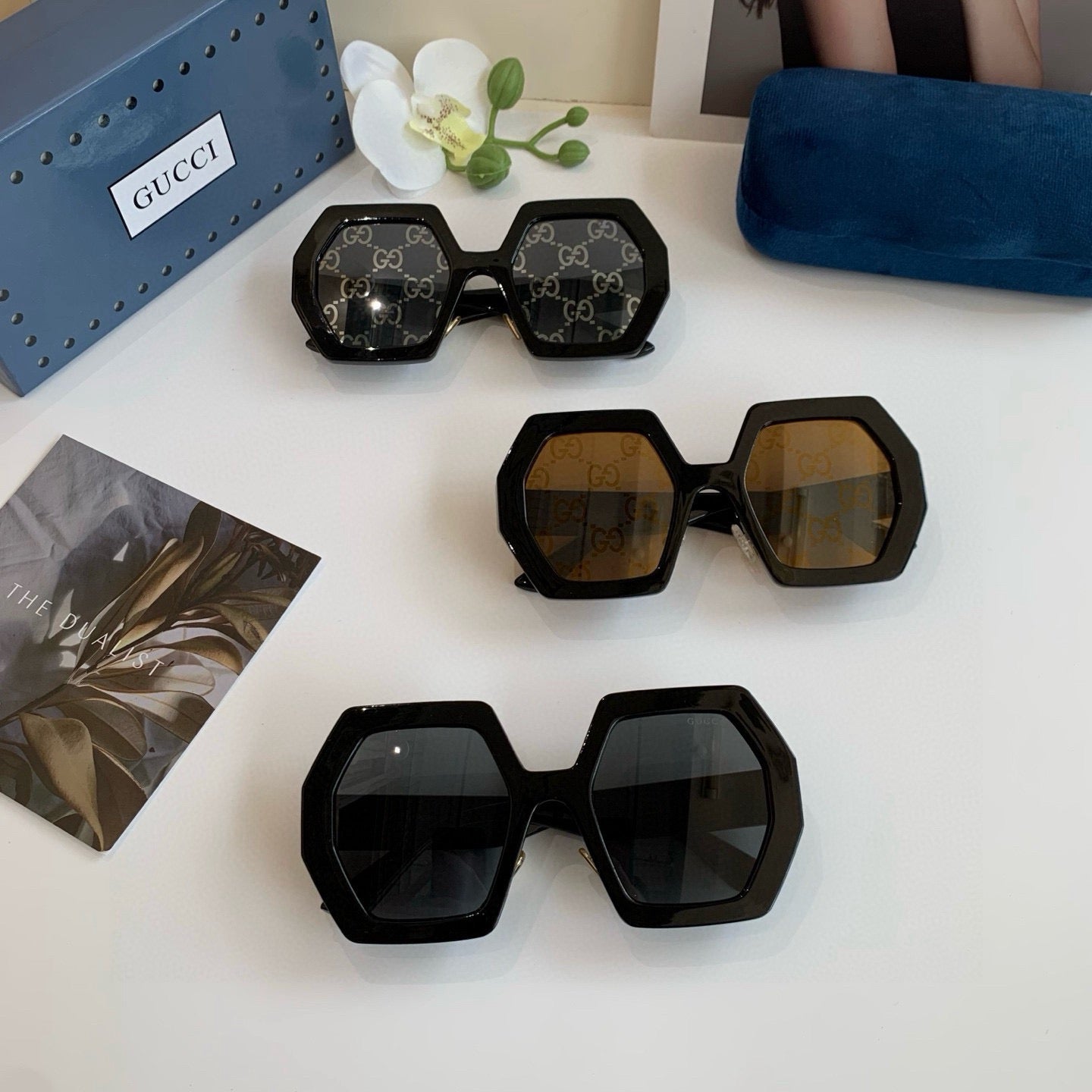 Gucci Polarized Fashion Black Lens Sunglasses for Men & Women - 486315 - detail image 3