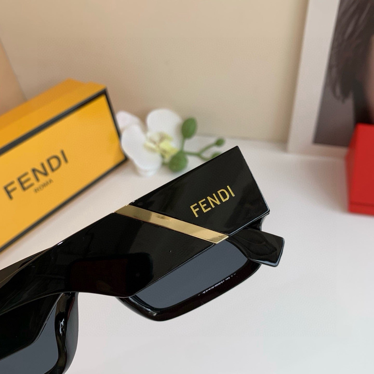 Fendi Square Black Lens Sunglasses for Men & Women - 158619