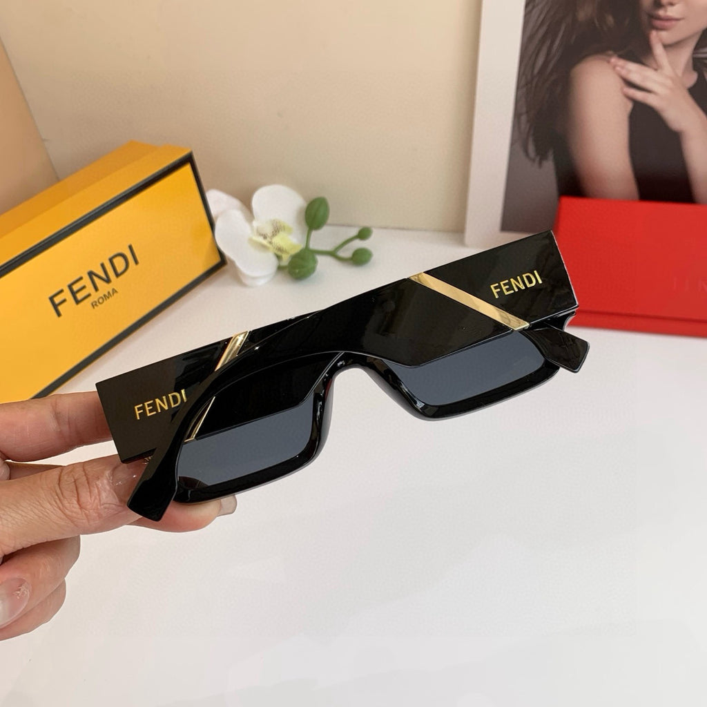 Fendi Square Black Lens Sunglasses for Men & Women - 158619 - detail image 3