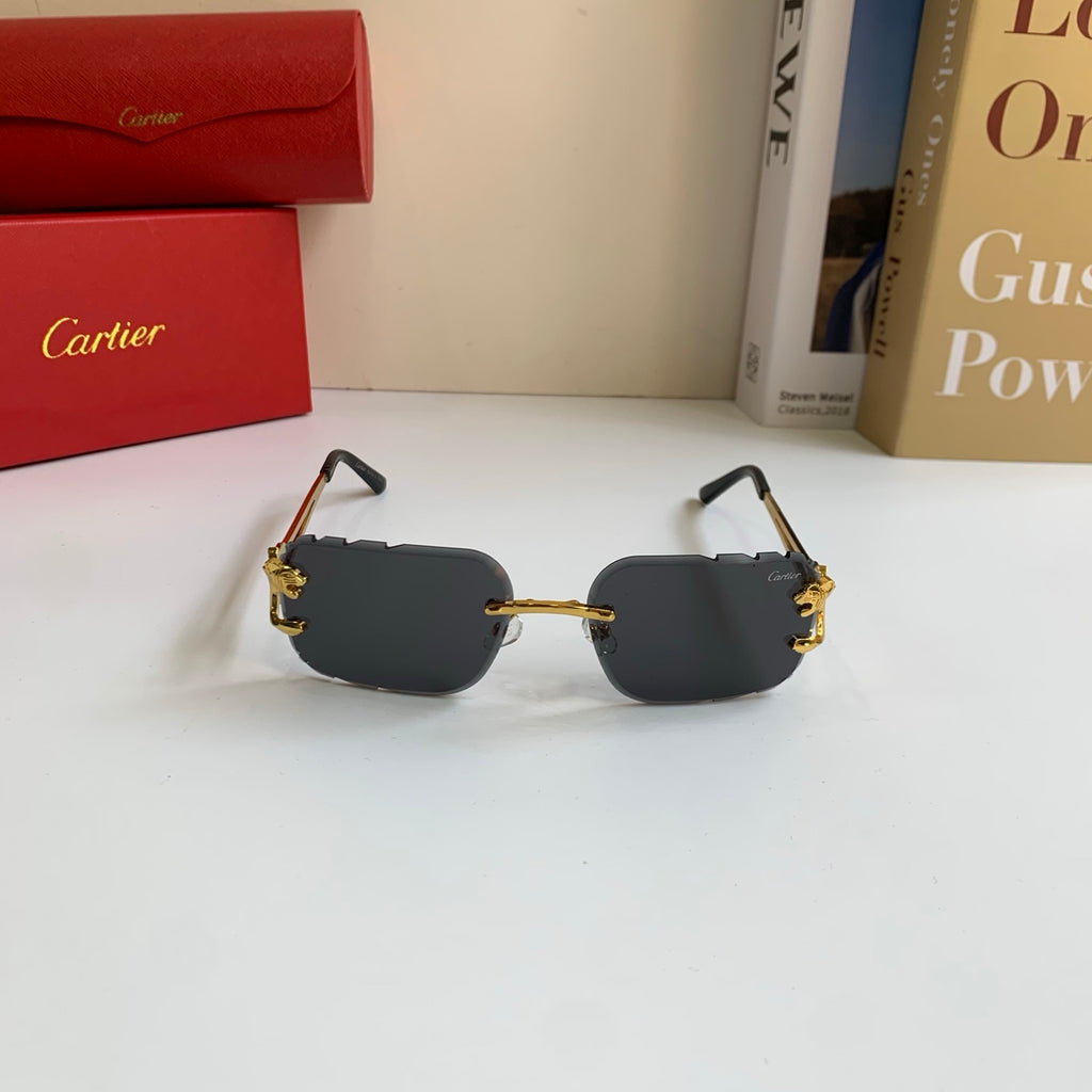 Cartier Lightweight Rimless Silver Lens Sunglasses for Men & Women - 416015 - detail image 3