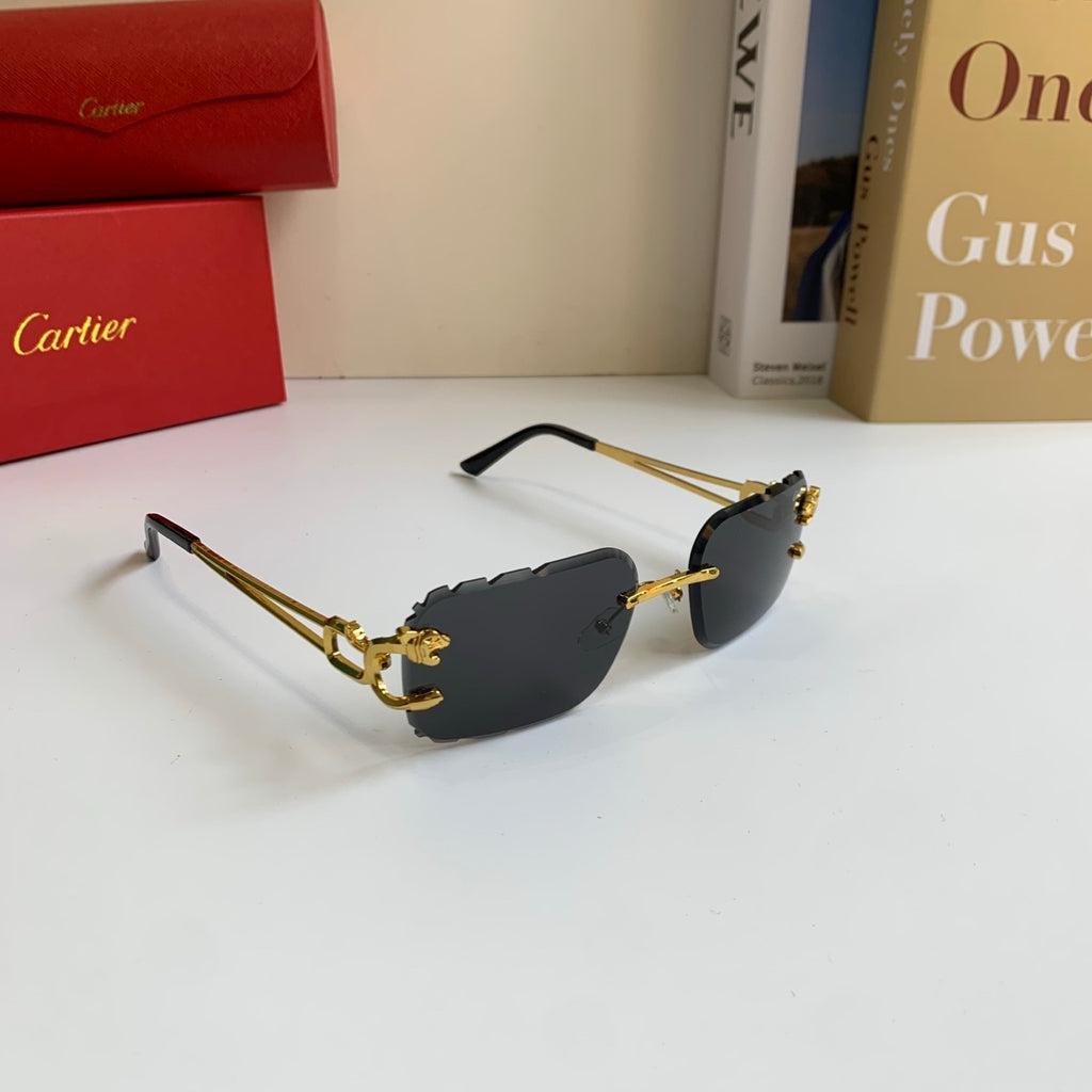 Cartier Lightweight Rimless Silver Lens Sunglasses for Men & Women - 416015
