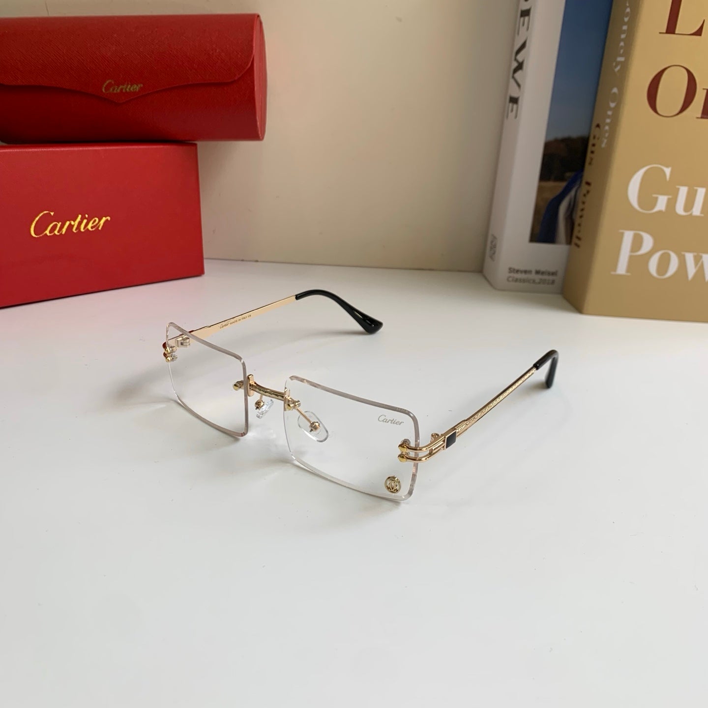 Cartier Square Silver Lens Sunglasses for Men & Women - 415874 - detail image 2