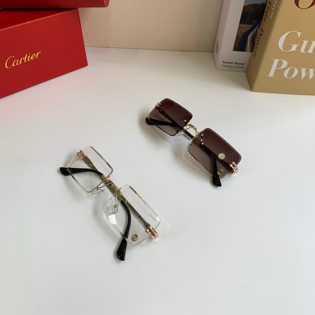 Cartier Square Silver Lens Sunglasses for Men & Women - 415874 - detail image 9