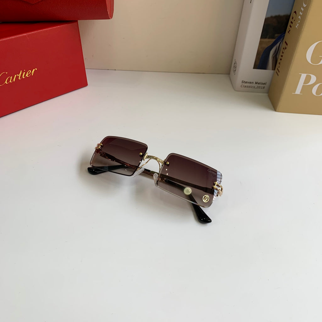 Cartier Square Red Lens Sunglasses for Men & Women - 415875 - detail image 4
