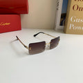 Cartier Square Red Lens Sunglasses for Men & Women - 415875