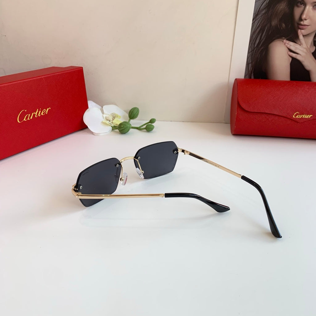 Cartier Lightweight Rimless Silver Lens Sunglasses for Men & Women - 415879 - detail image 5