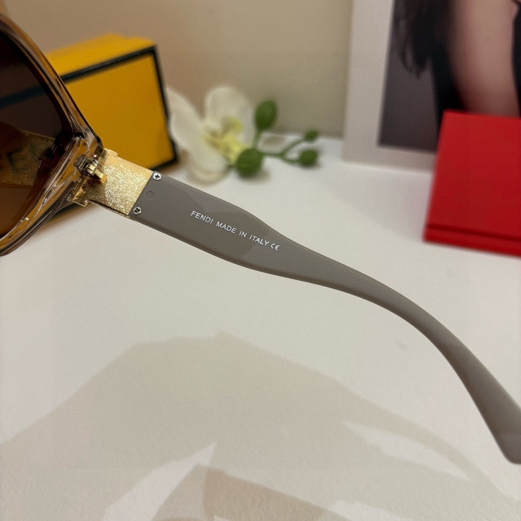 Fendi Square Brown Lens Sunglasses for Men & Women - 432721