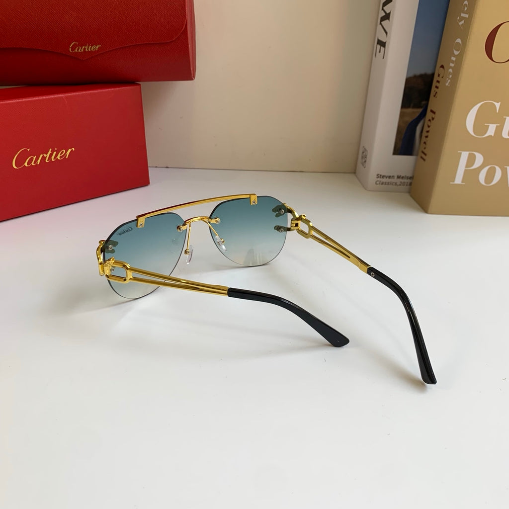 Cartier Metal Fashion Silver Lens Sunglasses for Men & Women - 432333 - detail image 9
