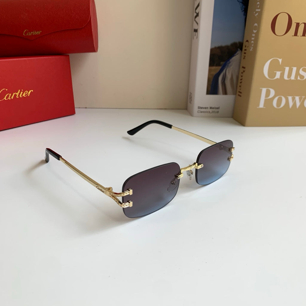 Cartier Square Silver Lens Sunglasses for Men & Women - 432281