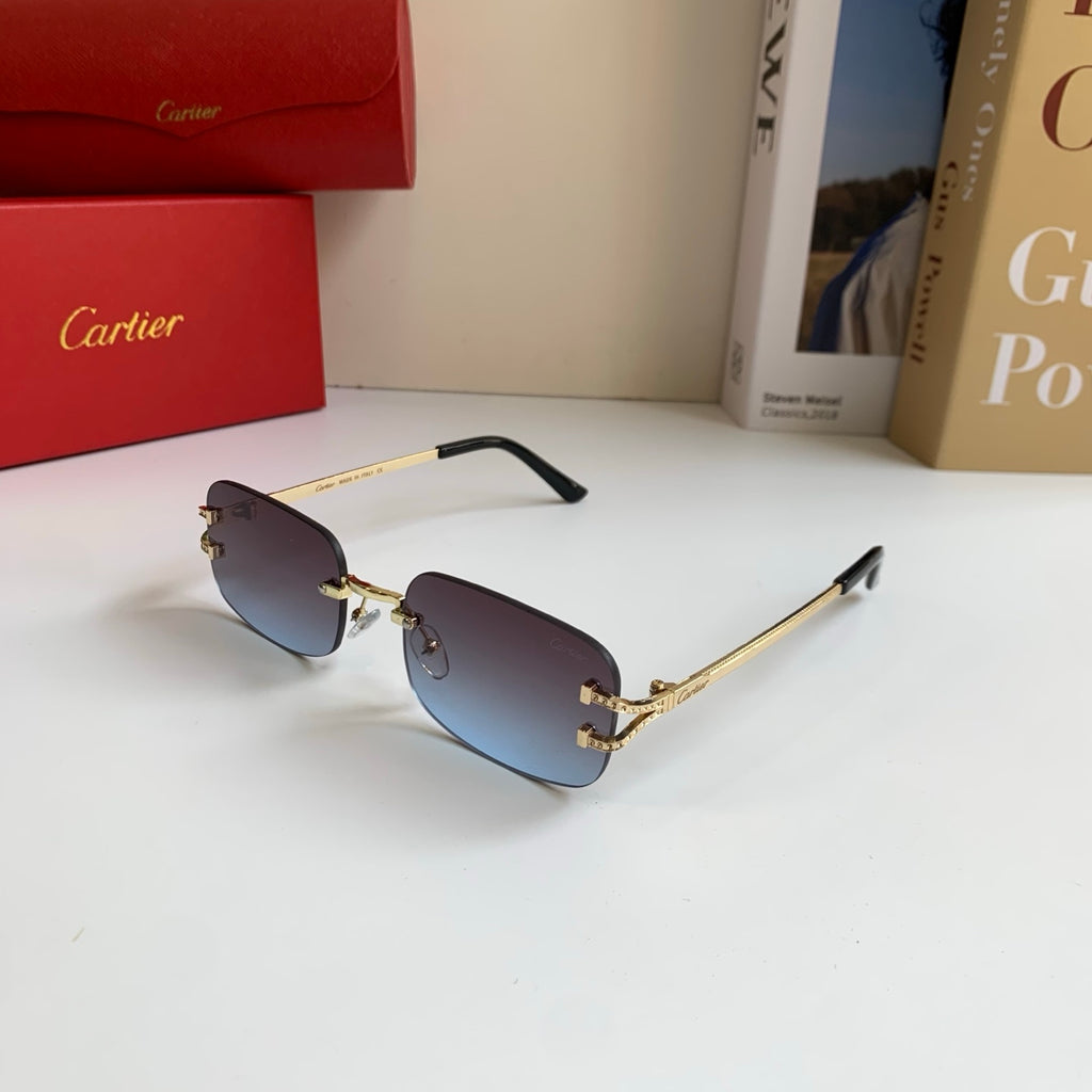 Cartier Square Silver Lens Sunglasses for Men & Women - 432281 - detail image 2