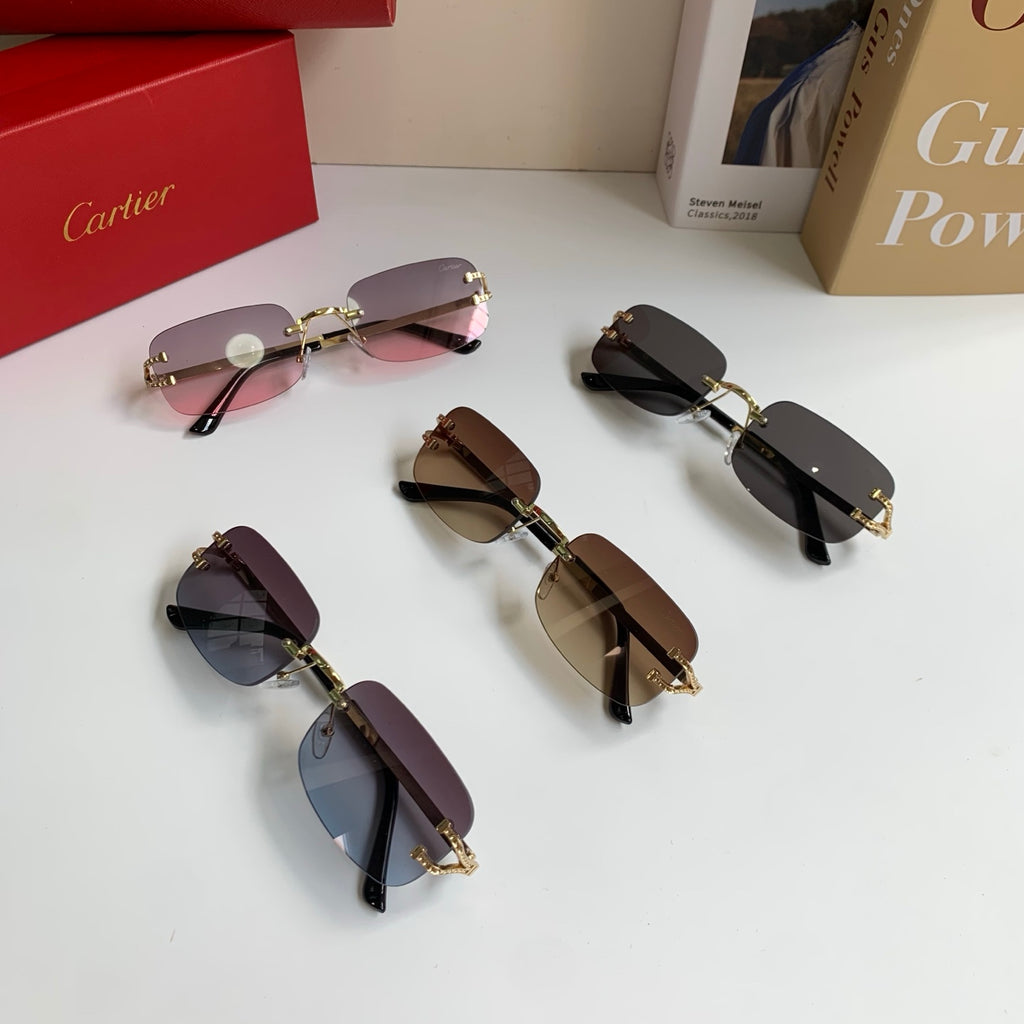 Cartier Square Silver Lens Sunglasses for Men & Women - 432284 - detail image 9