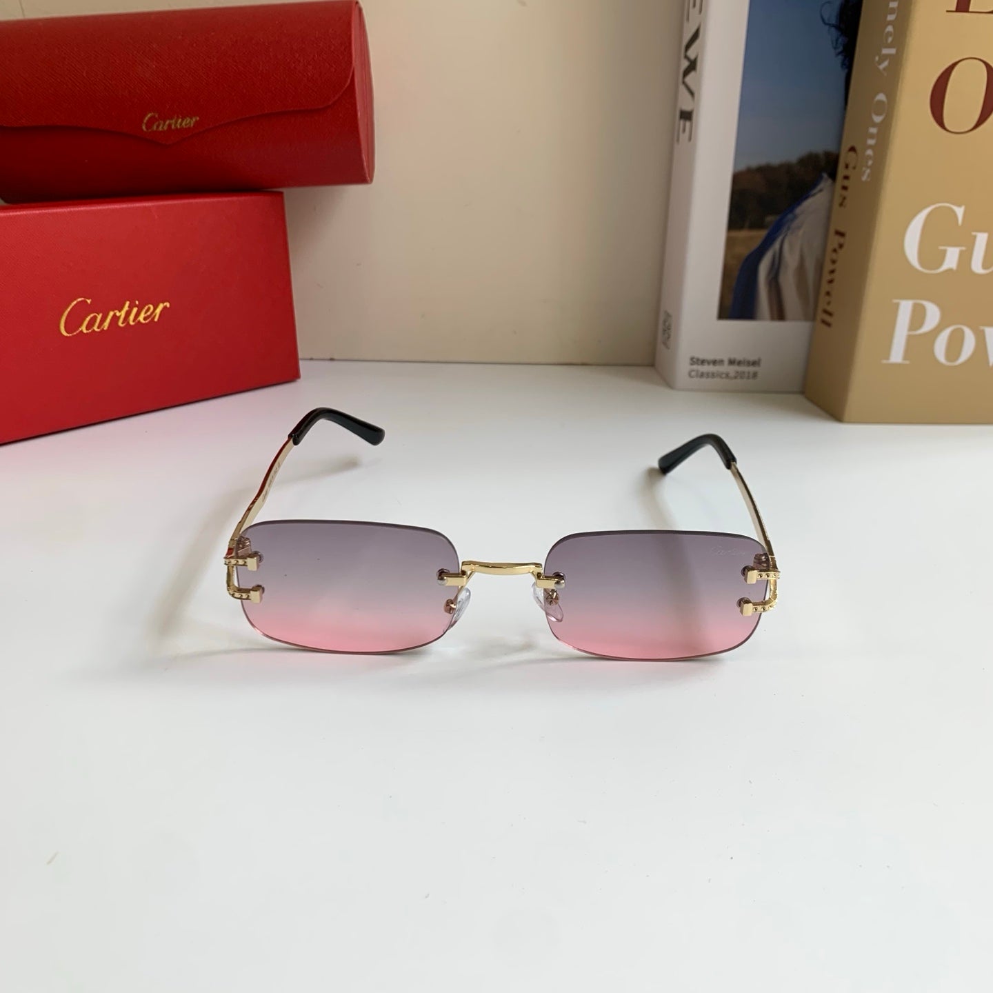 Cartier Square Silver Lens Sunglasses for Men & Women - 432283 - detail image 5