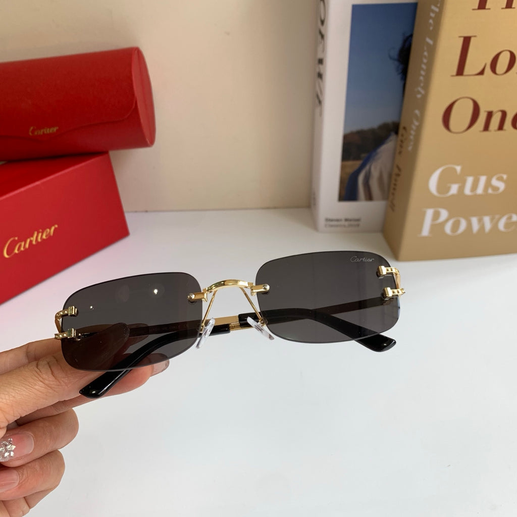 Cartier Square Silver Lens Sunglasses for Men & Women - 432284 - detail image 3