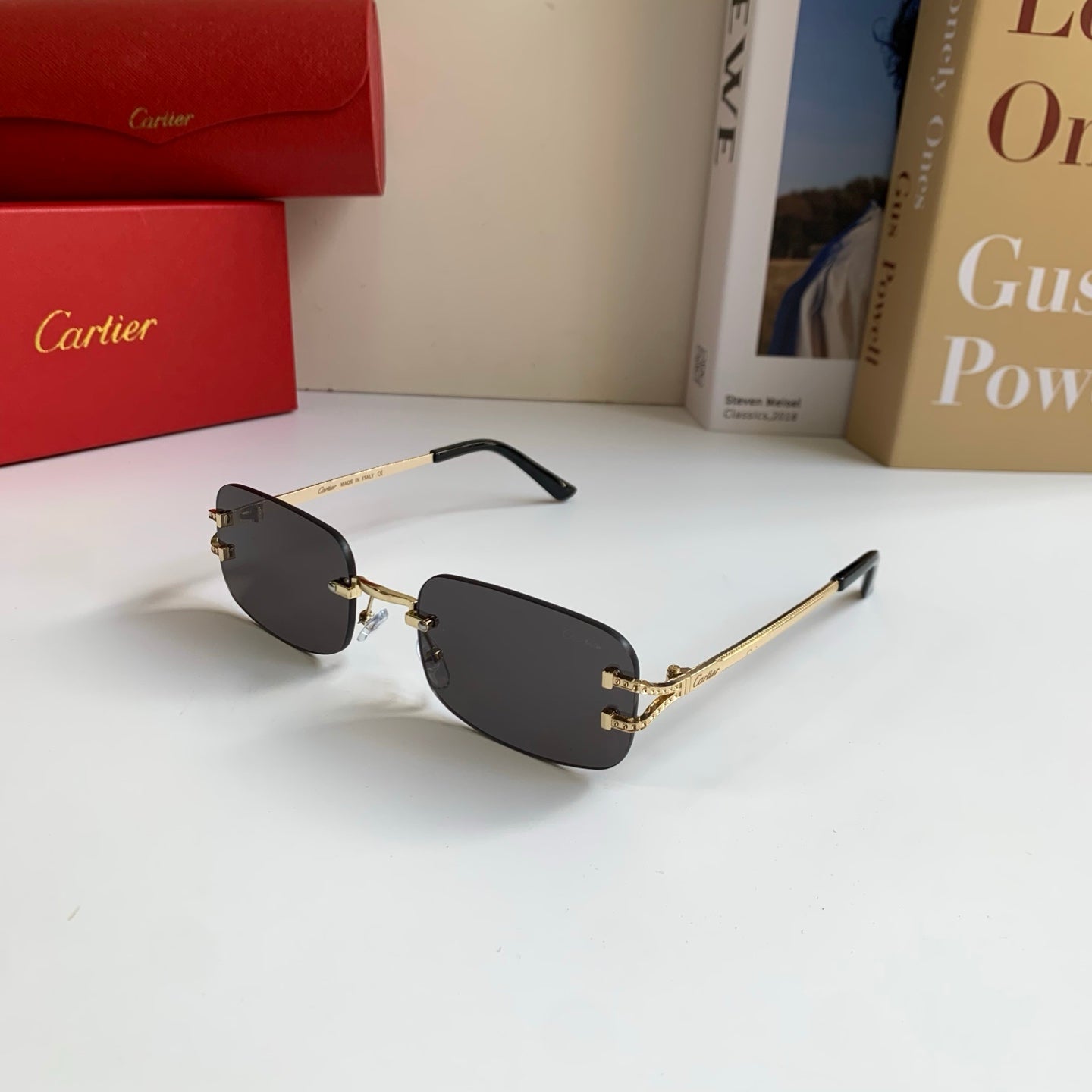Cartier Square Silver Lens Sunglasses for Men & Women - 432284 - detail image 2