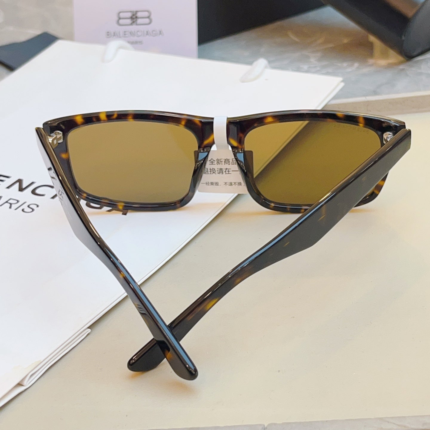 Balenciaga BB0424SK Fashion Black Lens Sunglasses for Men & Women - detail image 6