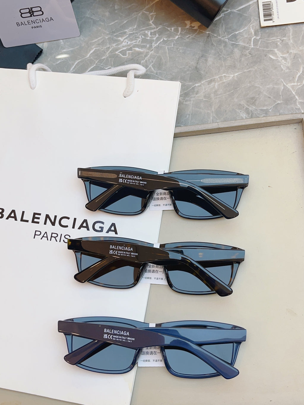 Balenciaga BB0424SK Fashion Black Lens Sunglasses for Men & Women - detail image 8