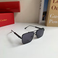 Cartier Metal Fashion Silver Lens Sunglasses for Men & Women - 465885