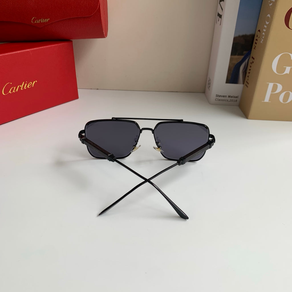 Cartier Metal Fashion Silver Lens Sunglasses for Men & Women - 465885 - detail image 8