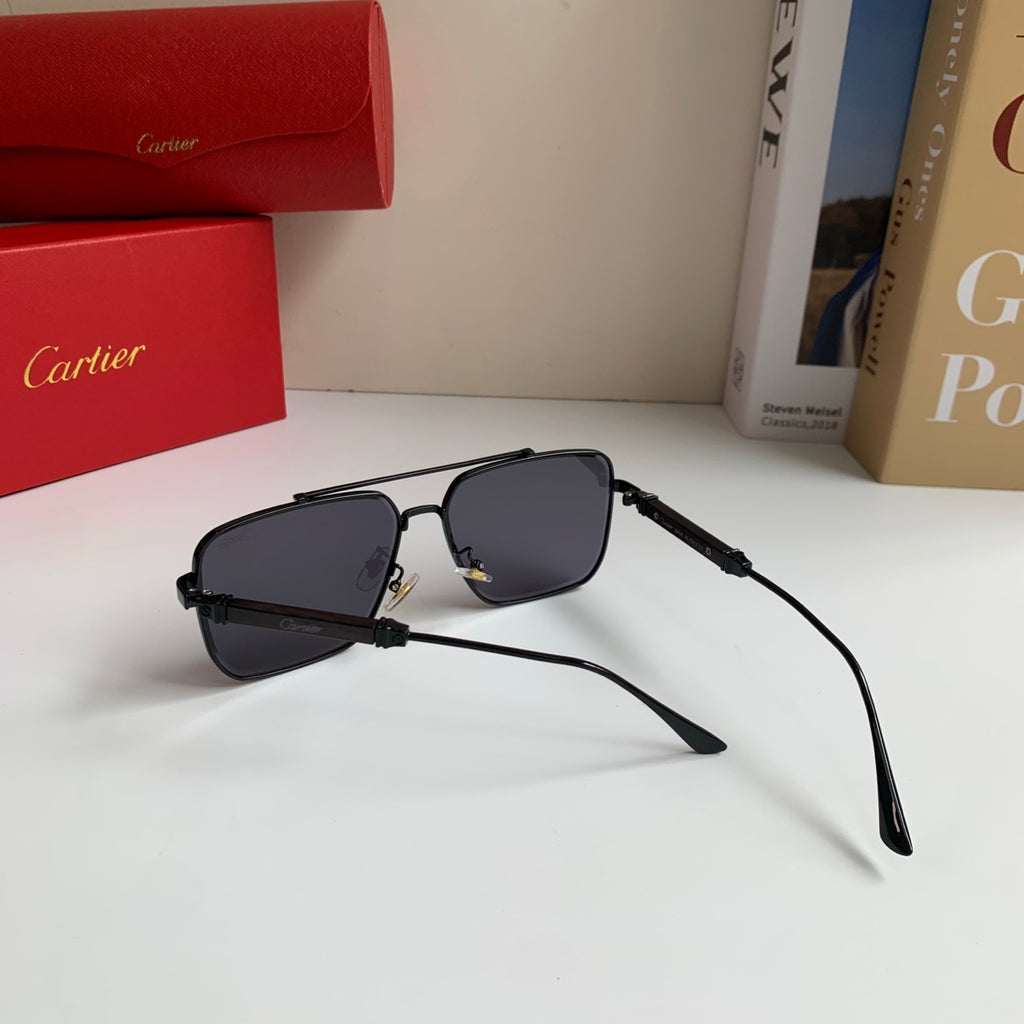 Cartier Metal Fashion Silver Lens Sunglasses for Men & Women - 465885 - detail image 7