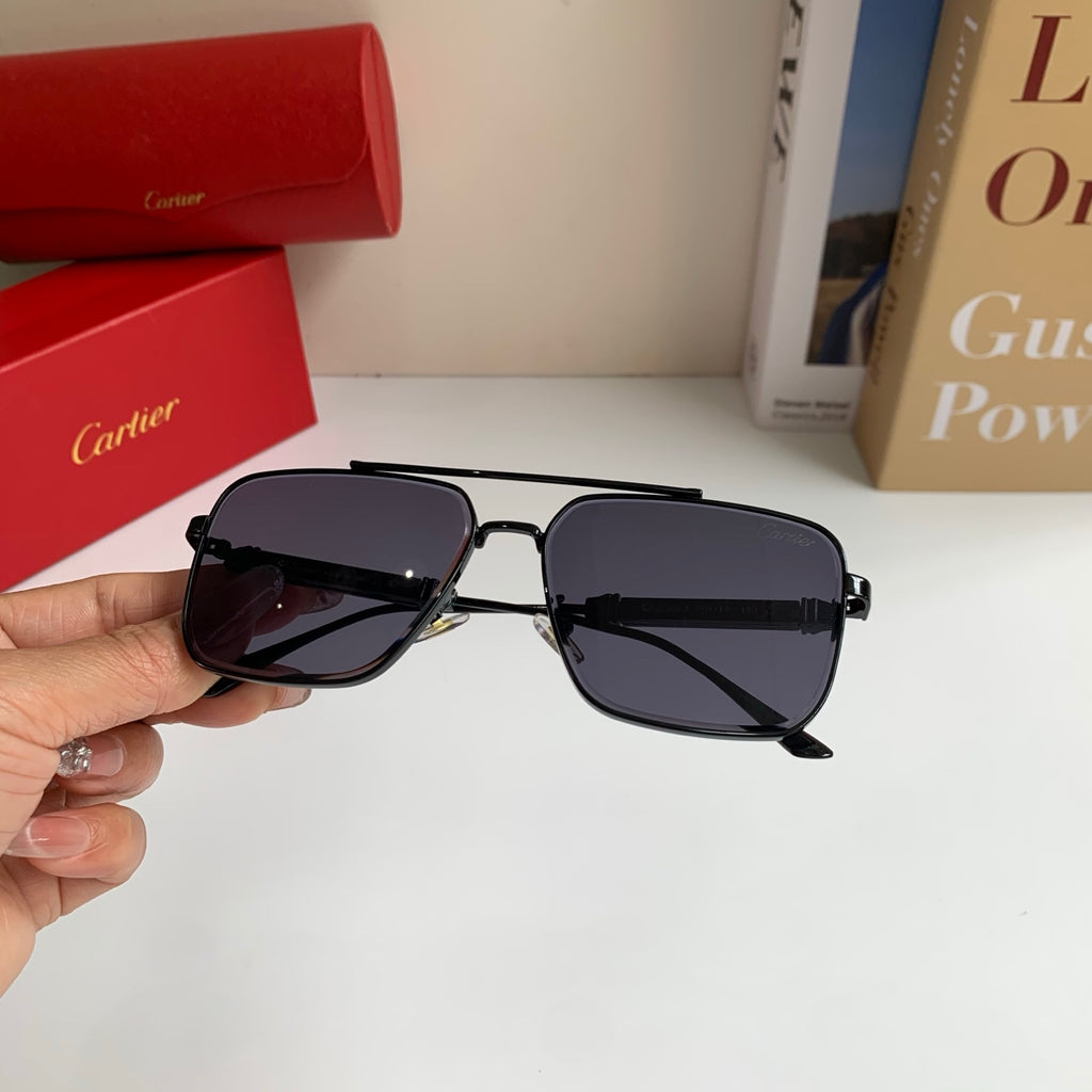 Cartier Metal Fashion Silver Lens Sunglasses for Men & Women - 465885 - detail image 3