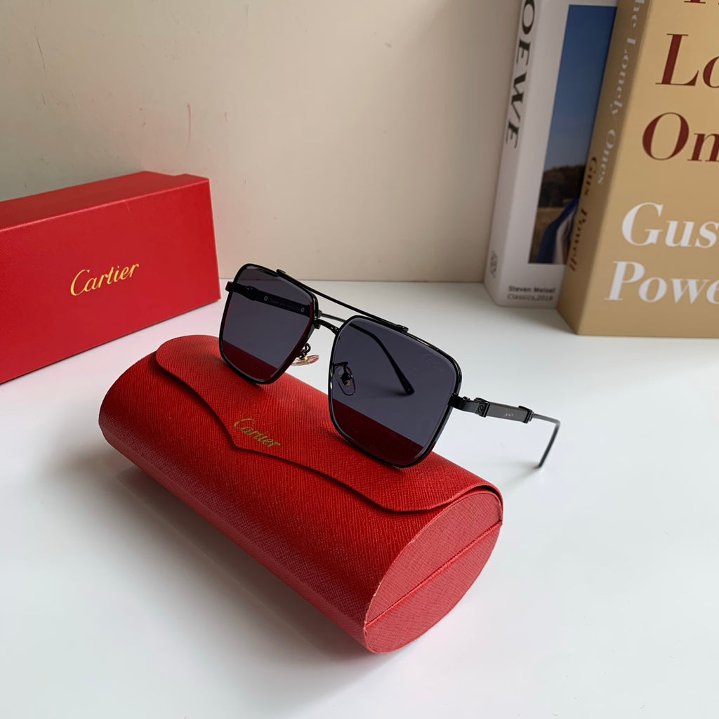 Cartier Metal Fashion Silver Lens Sunglasses for Men & Women - 465885 - detail image 4