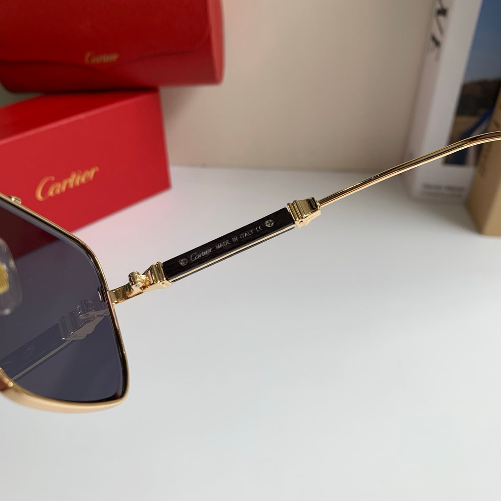 Cartier Metal Fashion Silver Lens Sunglasses for Men & Women - 465887 - detail image 7