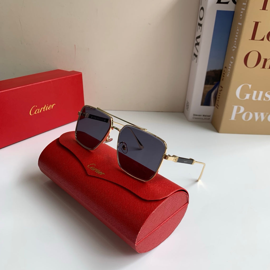 Cartier Metal Fashion Silver Lens Sunglasses for Men & Women - 465887 - detail image 3