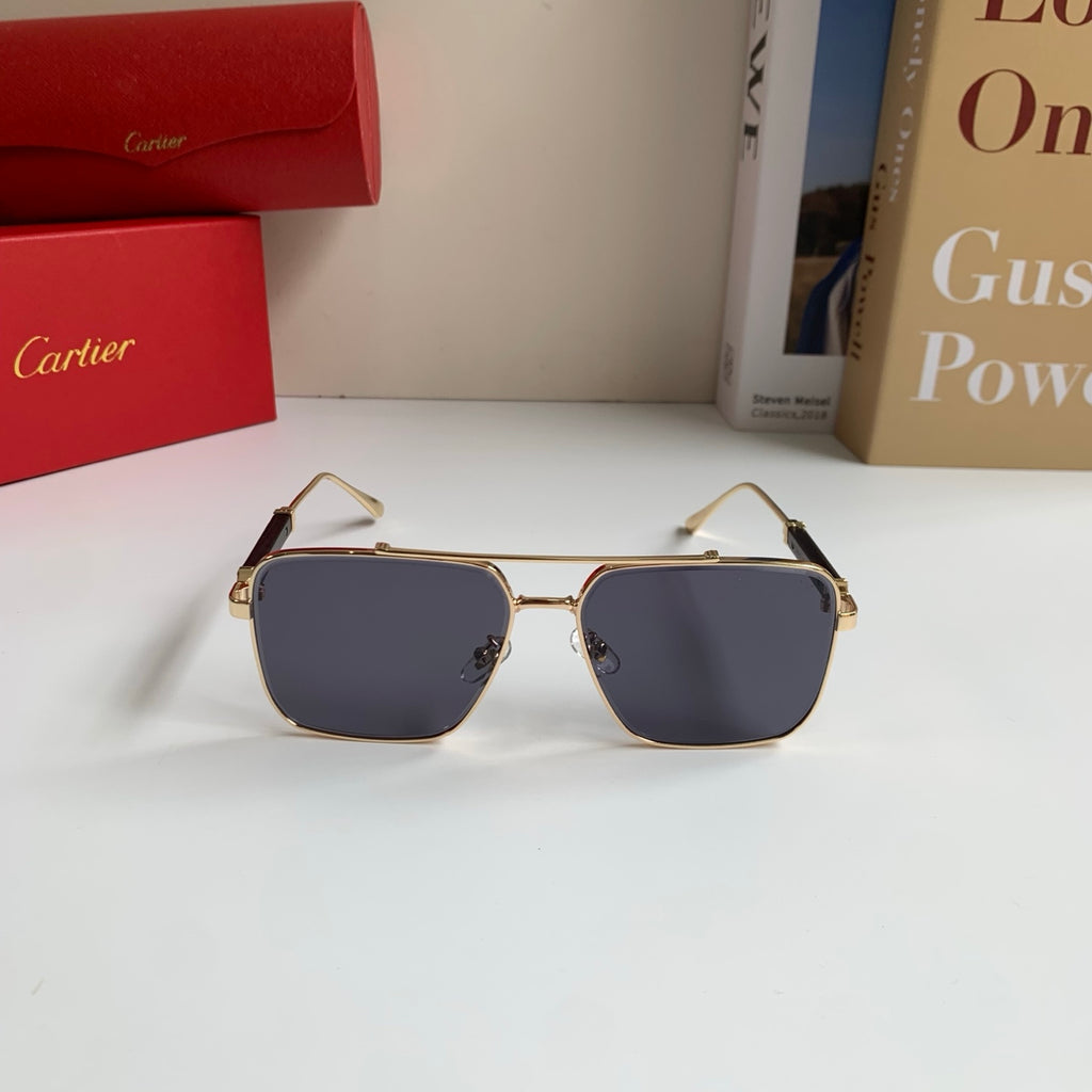 Cartier Metal Fashion Silver Lens Sunglasses for Men & Women - 465887 - detail image 4