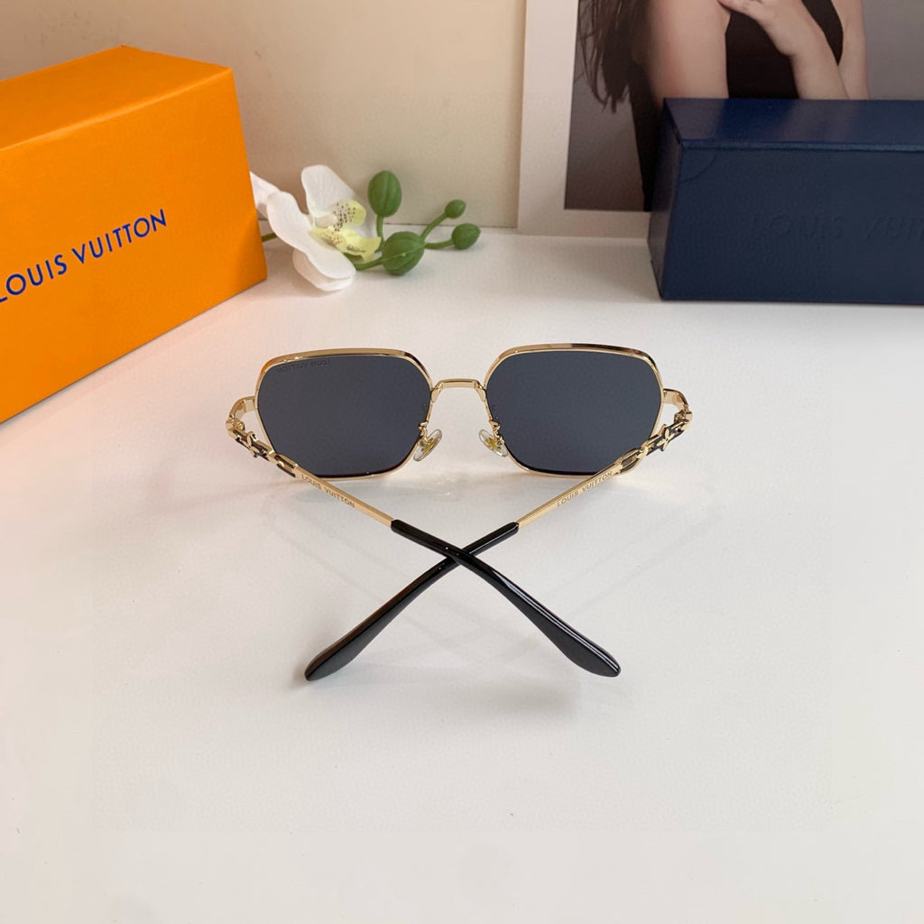 Louis Vuitton Metal Square Black Lens Sunglasses for Men & Women - 464770 - detail image 2