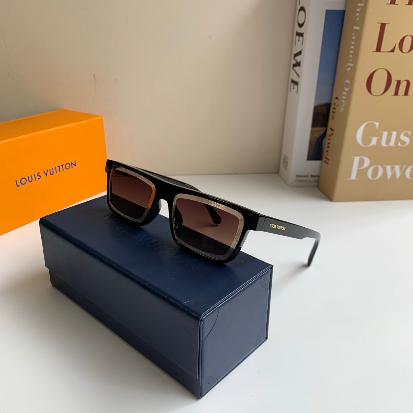 Louis Vuitton Square Gray Lens Sunglasses for Men & Women - 464765 - detail image 5