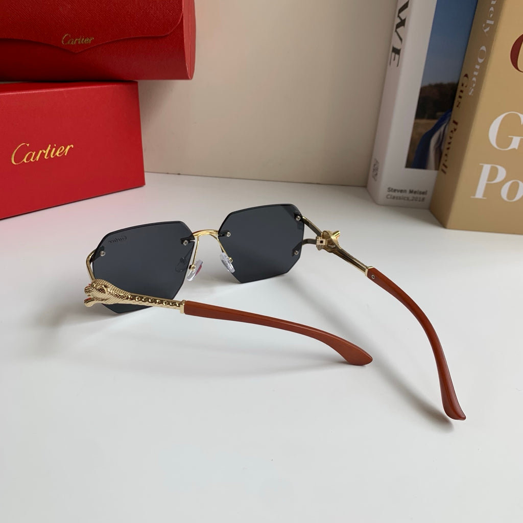 Cartier Metal Fashion Silver Lens Sunglasses for Men & Women - 465778 - detail image 7