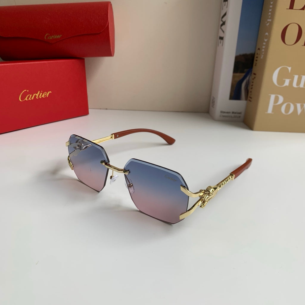 Cartier Metal Fashion Silver Lens Sunglasses for Men & Women - 465779 - detail image 2