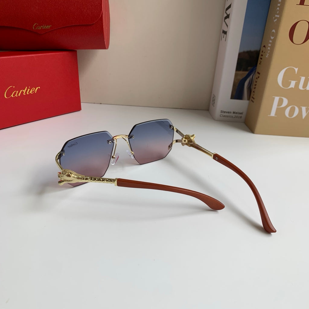 Cartier Metal Fashion Silver Lens Sunglasses for Men & Women - 465779 - detail image 7