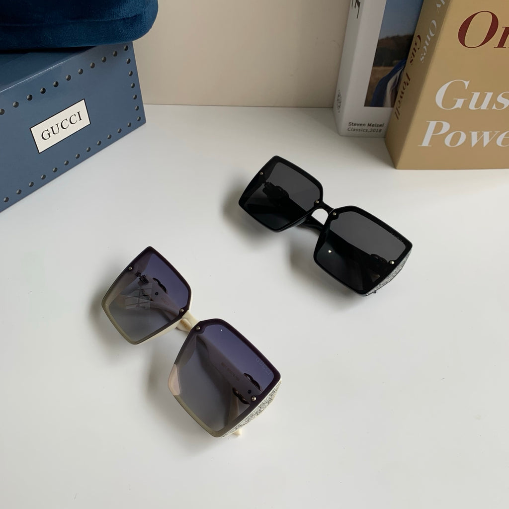 Gucci Metal Square Black Lens Sunglasses for Men & Women - 464840 - detail image 9