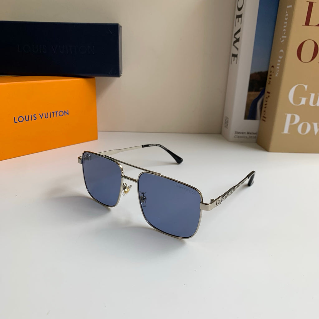 Louis Vuitton Metal Square Blue Lens Sunglasses for Men & Women - detail image 2