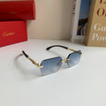 Cartier Lightweight Rimless Silver Lens Sunglasses for Men & Women - 487344