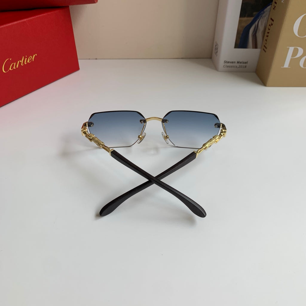 Cartier Lightweight Rimless Silver Lens Sunglasses for Men & Women - 487344 - detail image 7