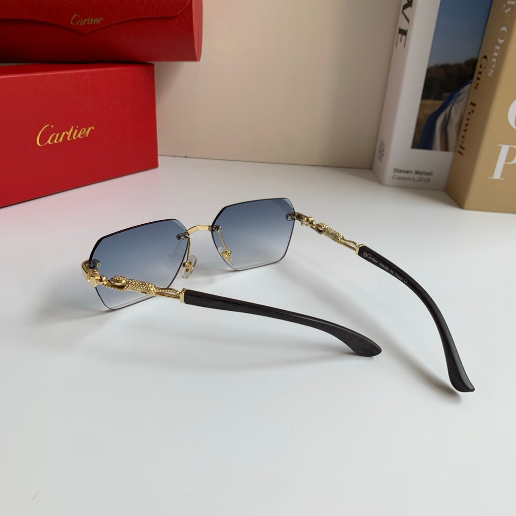 Cartier Lightweight Rimless Silver Lens Sunglasses for Men & Women - 487344 - detail image 6