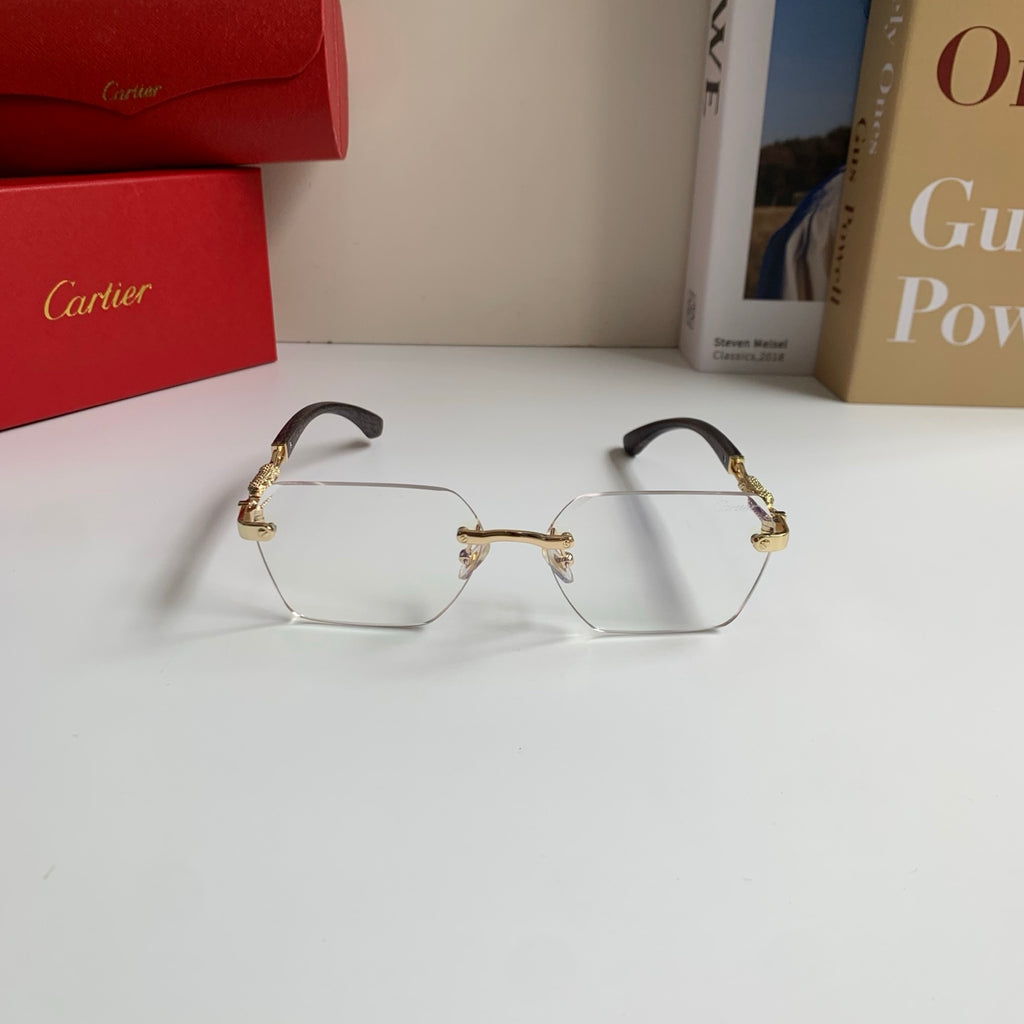 Cartier Lightweight Rimless Silver Lens Sunglasses for Men & Women - 487345 - detail image 3