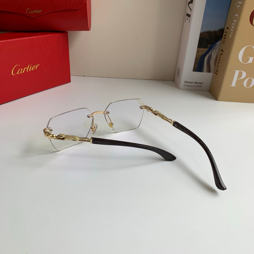 Cartier Lightweight Rimless Silver Lens Sunglasses for Men & Women - 487345 - detail image 9