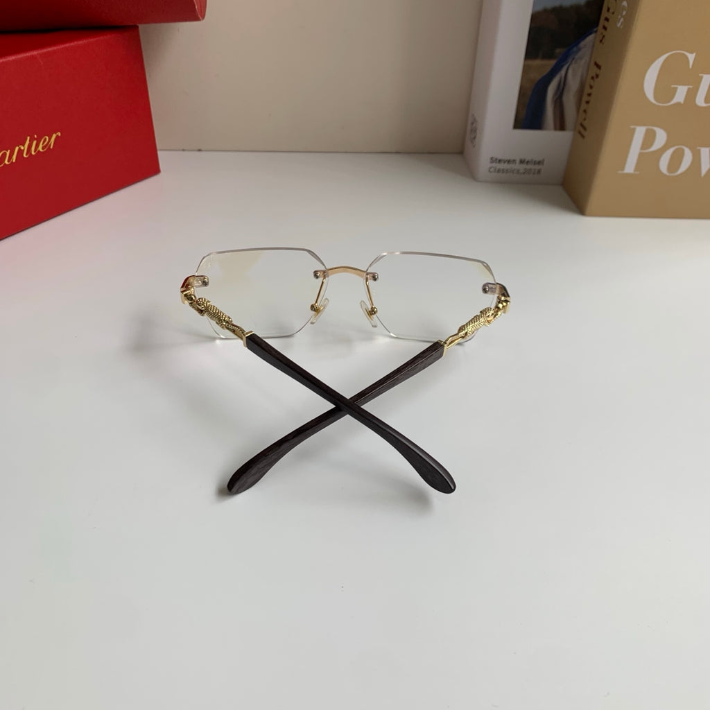 Cartier Lightweight Rimless Silver Lens Sunglasses for Men & Women - 487345 - detail image 8